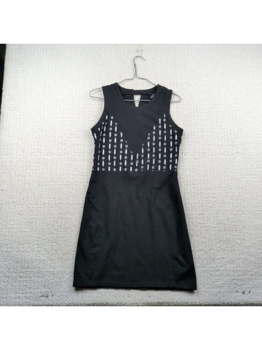 Schwiing Playful Dark Whimsical Modern Dress  Nature AOP Sz M Indie Artsy